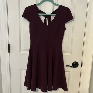B Darlin Maroon Knee Length Dress